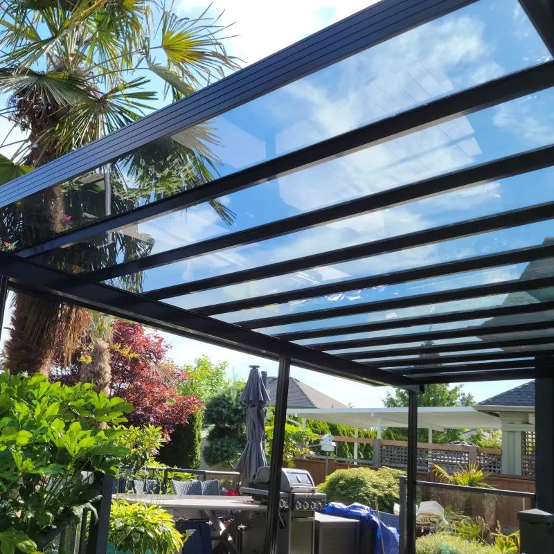 Toughened Glass Pergola Works in Chennai